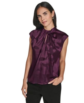 Women's Mock Neck Sleeveless Top