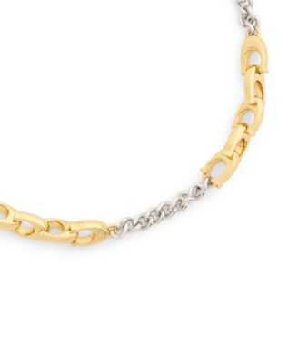 Two-Tone Signature C Mixed Chain Bracelet