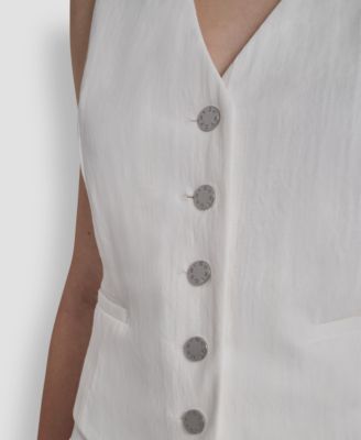 Women's Sleeveless V-Neck Arid Pique Vest