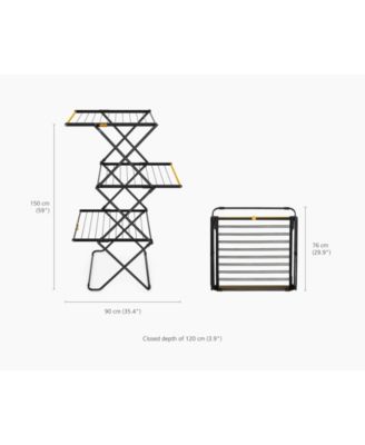 Airframe Max Clothes Drying Rack with Long Garment Hanging Rails
