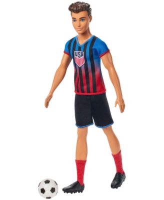 Careers USSF Soccer Fashion Ken Doll Dressed in Removable Sport Outfit