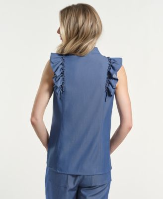 Women's Mandarin Collar Top