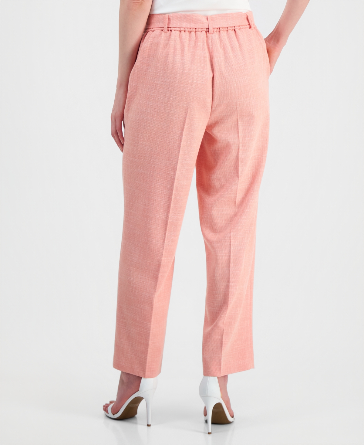 Kasper Women's Belted Pull-On Pants