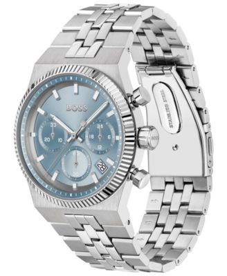 Men's Candor Prime Quartz Chrono Stainless Steel Watch, 41mm