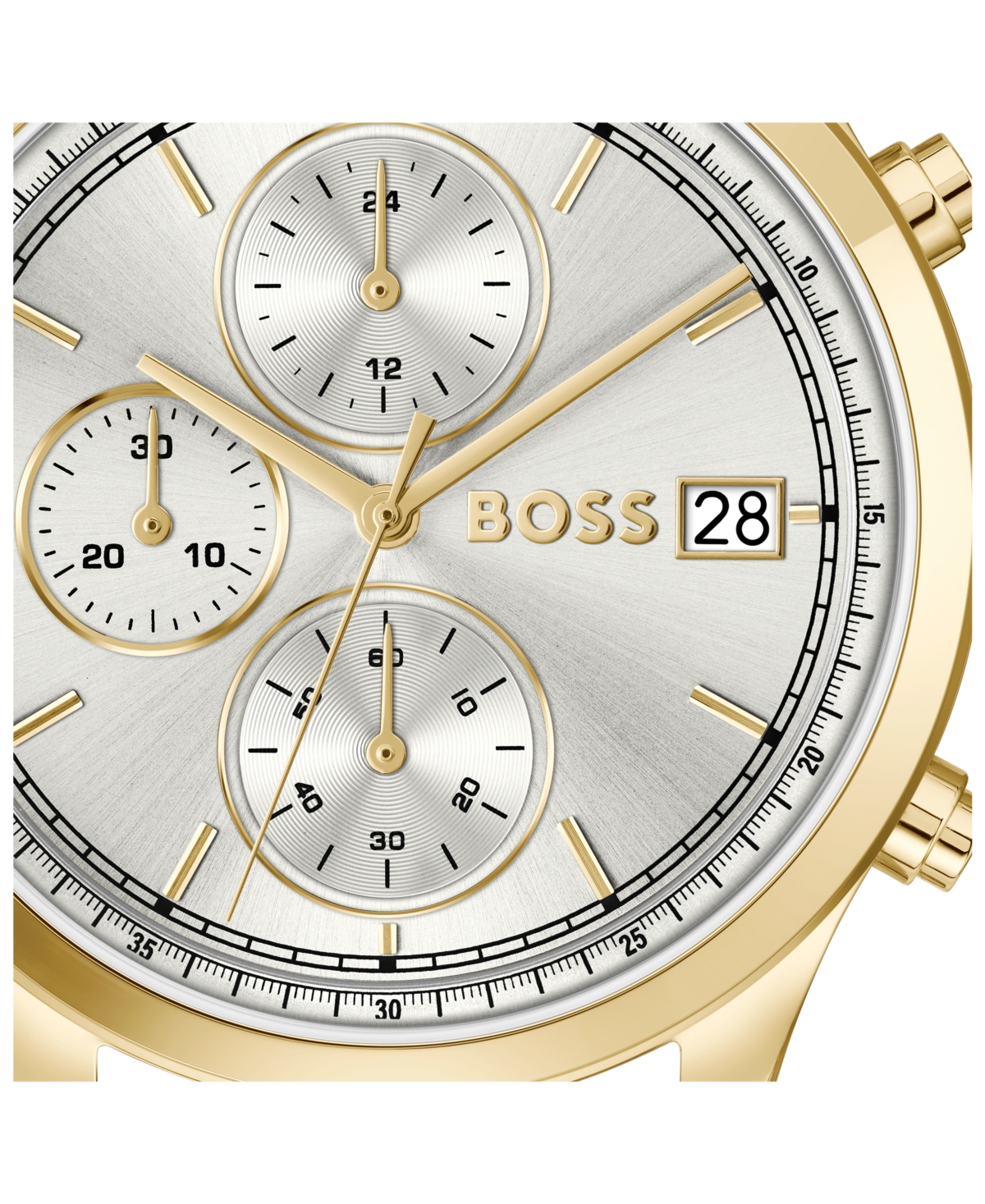 Hugo Boss Men's Stratus Quartz Chrono Brown Calfskin Watch, 41mm