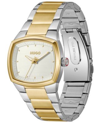 Men's Telly Quartz Stainless Steel Ionic Plated Thin Gold Steel Watch, 40mm