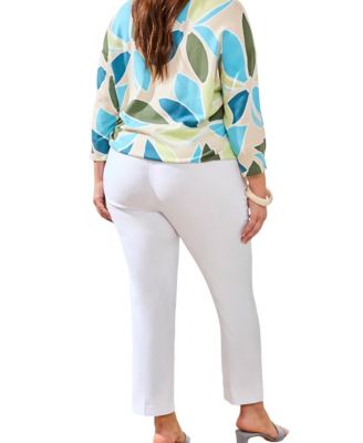 Plus Size Flatten-It&reg; Pull-On Ankle Pant