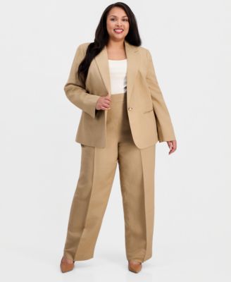 Plus Size Notch Collar Jacket