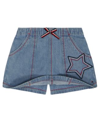 Girls' 4-6X Crewneck T-Shirt and Front Waist Skort, 2-Piece Set