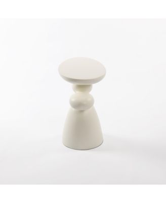 Modern Minimalist Fiberglass End Table for Living Room and Bedroom Decor