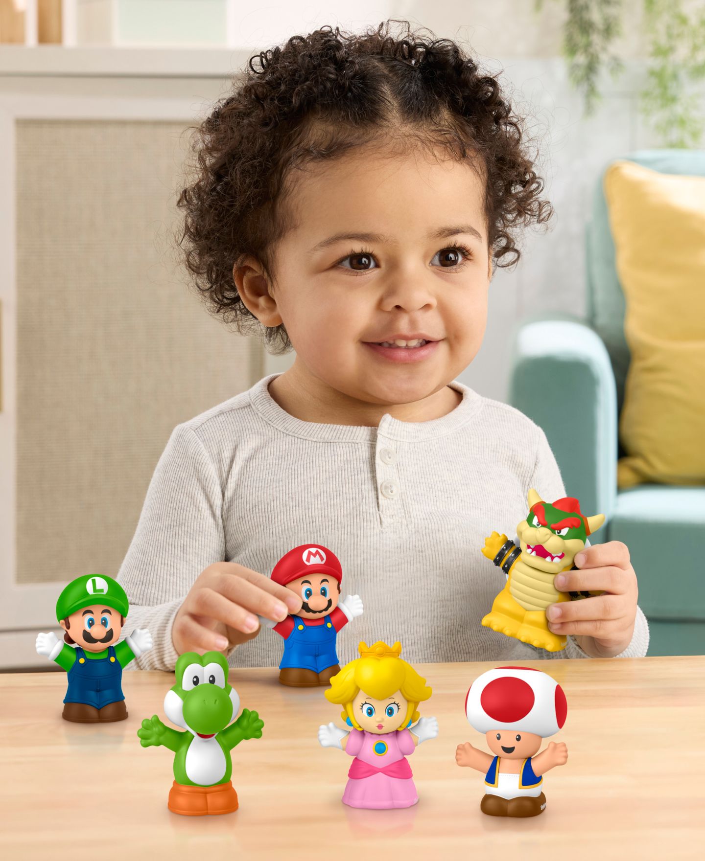 Детские фигурки Little People My Mario Super Mario 6-Piece Figure Set, Ages 1.5+ — фото 2