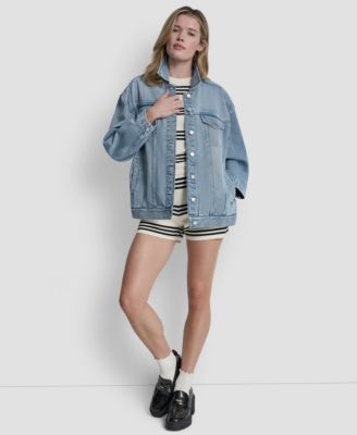 Women's Denim Oversized Trucker Jacket