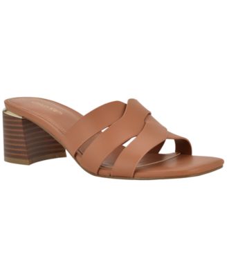 Women's Vivianna Woven Slip-On Block Heel Sandals
