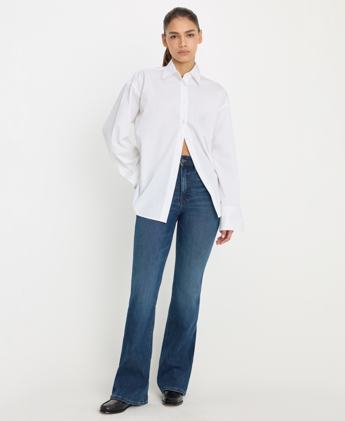 Good American Women's Classic Boot-Cut Jeans
