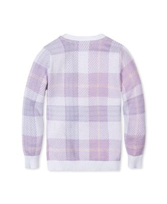 Toddler Boys Organic Long Sleeve V-Neck Intarsia Sweater