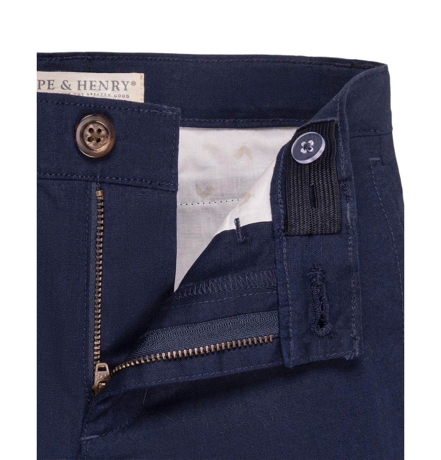 Брюки Hope & Henry Linen Suit Pant для мальчиков-малышей, цвет: Тёмно-синий льняной — фото 2