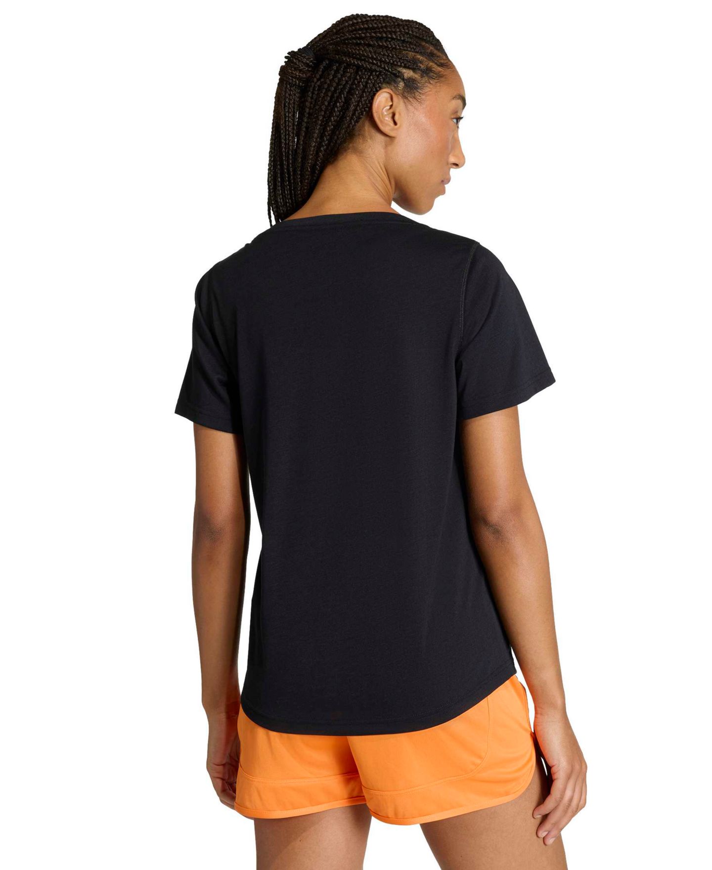 Женская футболка adidas Workout Essentials Seamless Scoop Neck, цвет: Чёрный — фото 5