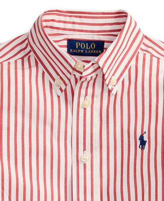 Boys' 2-7 Plaid Button-Down Poplin Shirt