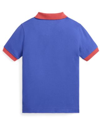 Boys' 2-7 Stretch Cotton Mesh Polo Shirt