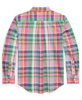 Boys' 8-20 Button-Down Collar Poplin Shirt