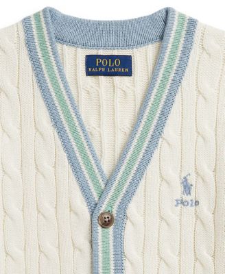 Boys' 2-7 V-Neck Cricket Cardigan