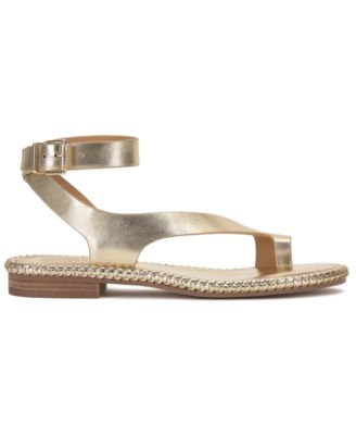 Women's Libahs Braided Toe-Loop Round Toe Flat Sandals