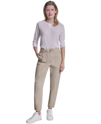Women's High Rise Bungee Waist Seamed Joggers