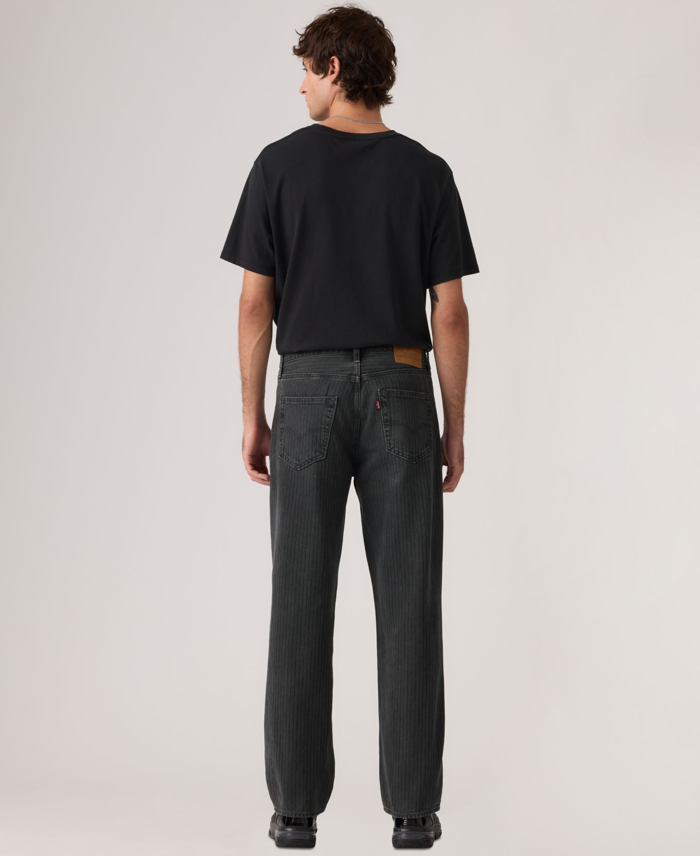 Мужские джинсы Levi's Premium 568 Loose Straight-Leg, цвет: Оникс — фото 5