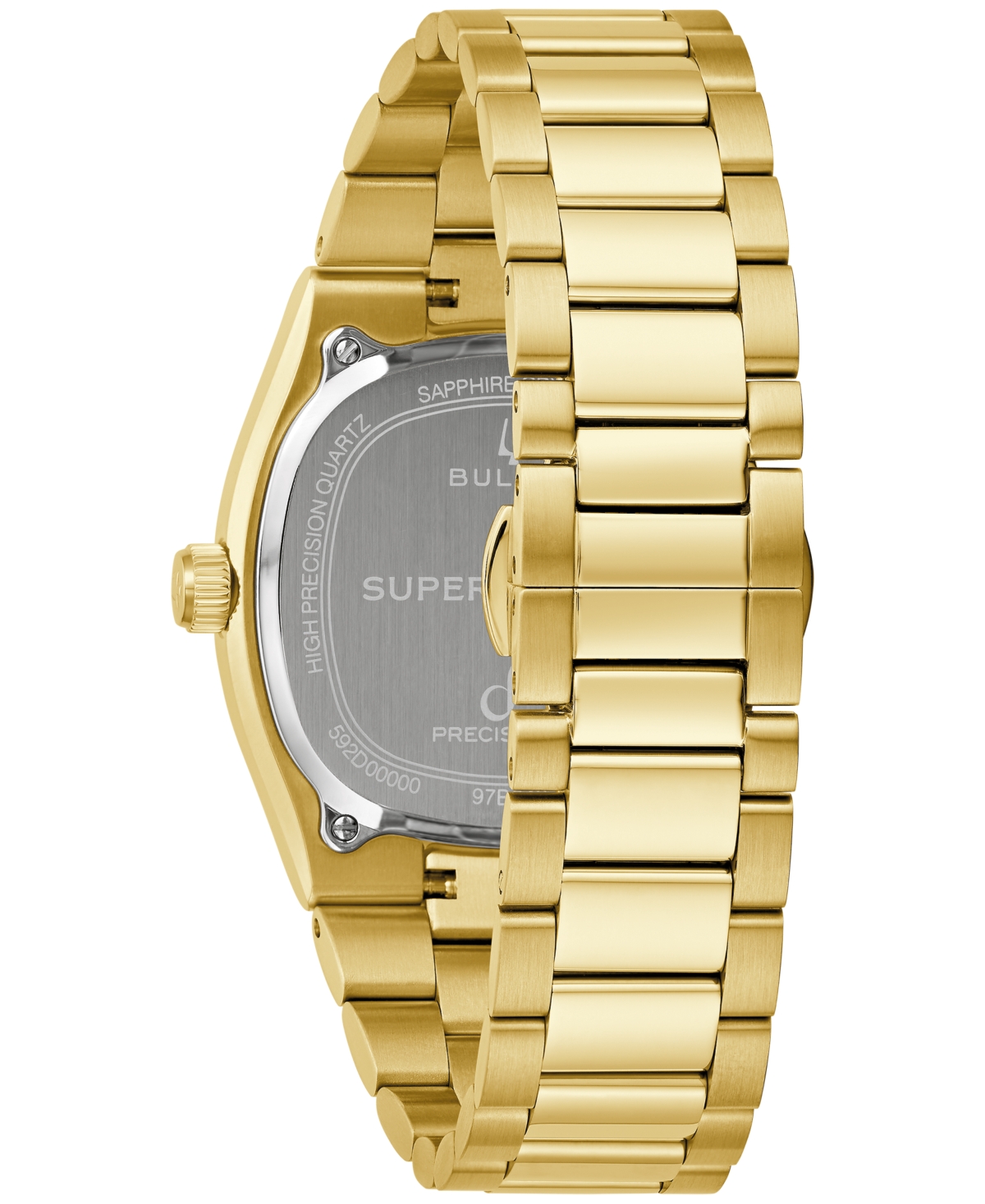 Bulova Men's Classic Super Seville Gold-Tone Stainless Steel Bracelet Watch 37.5mm