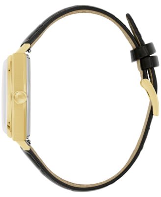 Men's Frank Sinatra Nothing But The Best Black Leather Strap Watch 40mm