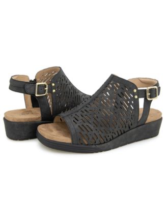 Women's Tessa Shooties Round Toe Wedge Sandals
