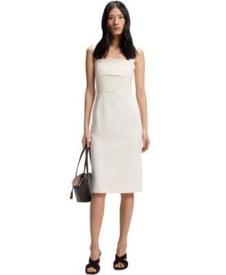 BOSS by Women's Slim-Fit Jersey Layered Detail Dress