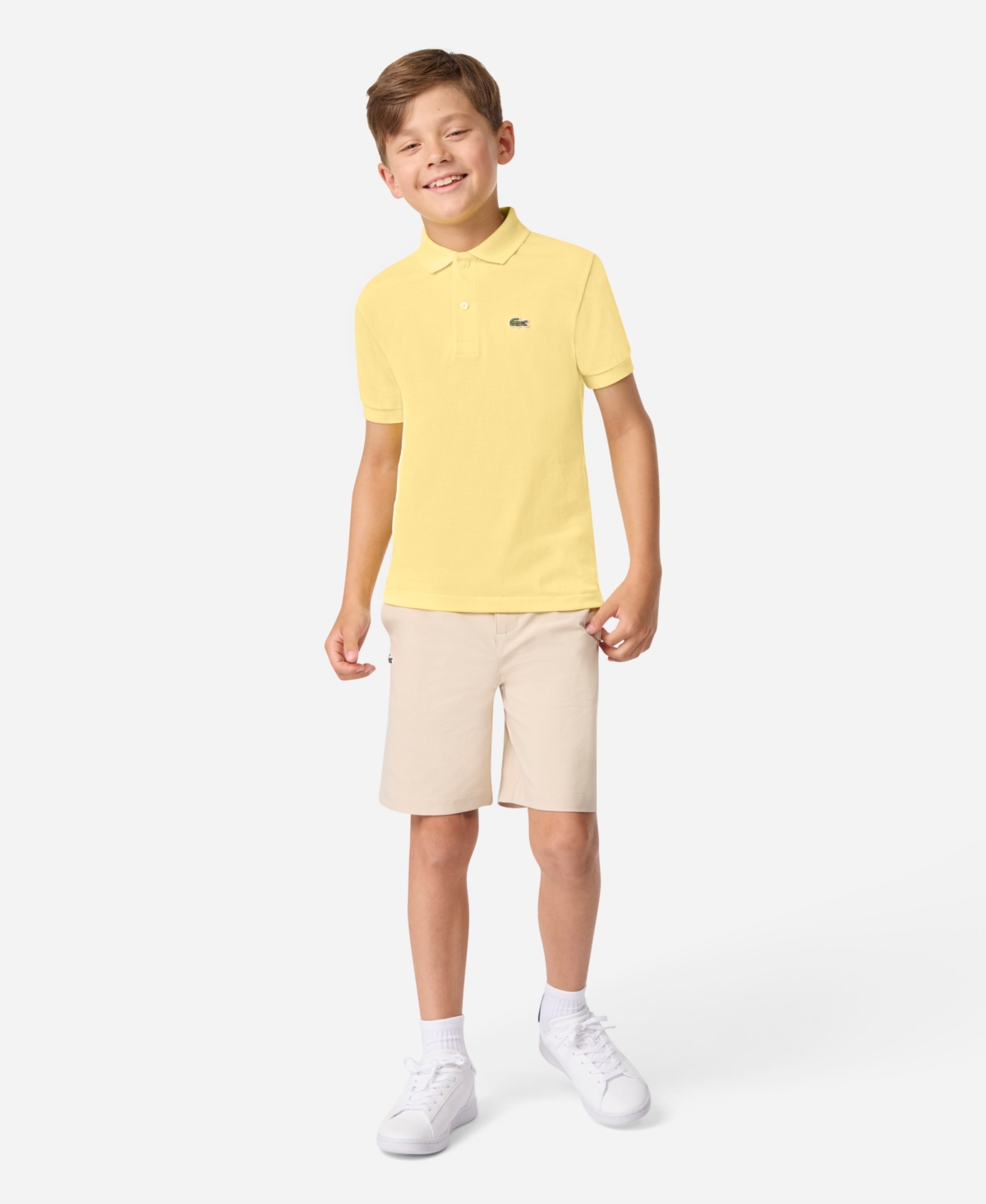 Lacoste Big Boys Cotton Petit Pique Polo Shirt