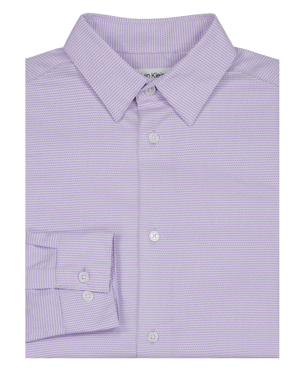 Calvin Klein Boys' 8-20 Textured Dress Shirt