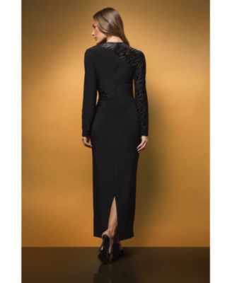 Women's Muse Zebra Mesh Maxi Dress