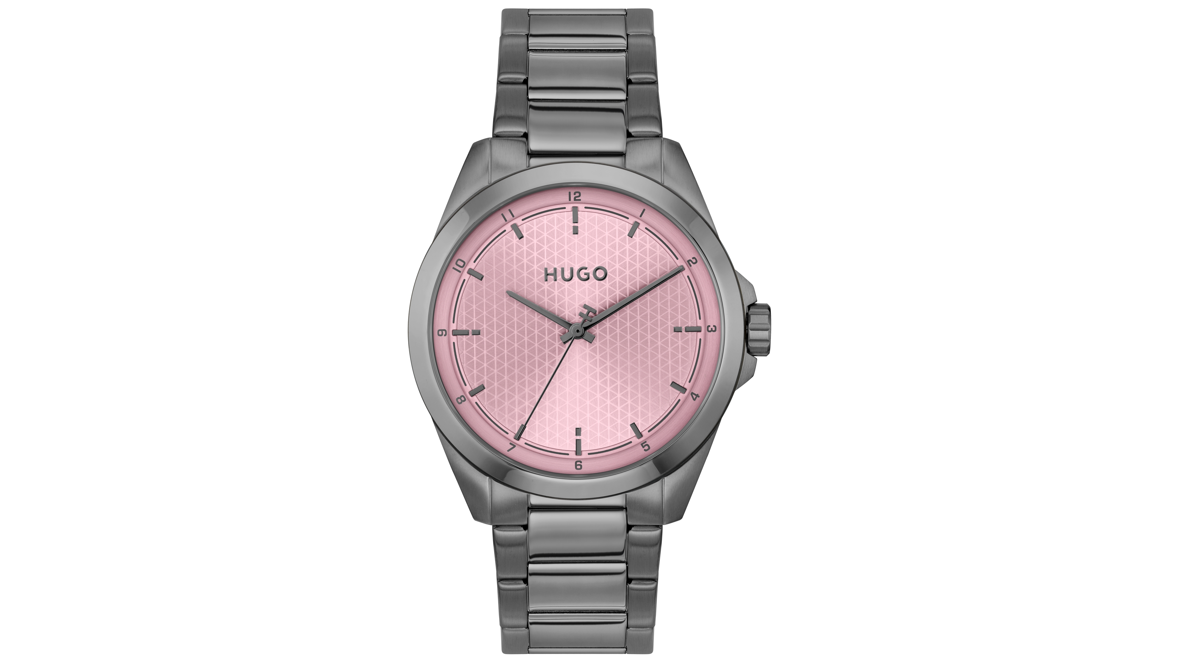 Hugo Boss Men's Seam Quartz Ionic Plated Grey Steel Watch, 42.5mm