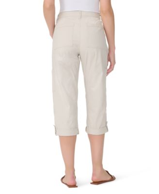 Women's Adjustable-Hem Cargo Capri Pants