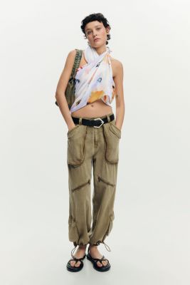 Women's Rectangular foulard charms