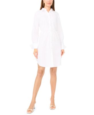 Women's Button Down Collared Shirtdress