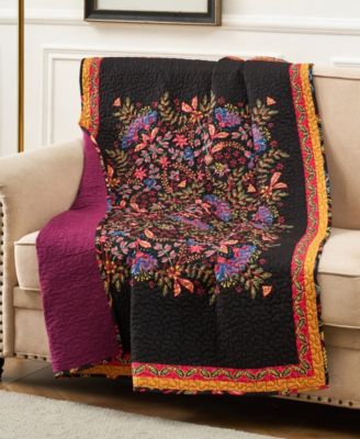 Jessa Vintage Boho Cotton Blend Throw, 50" x 60"