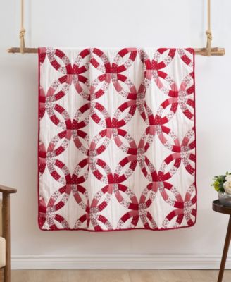 Wedding Ring Reversible Jacquard Woven Throw, 50" x 60"