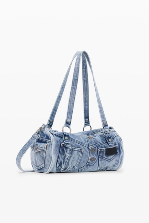 Женская сумка Desigual Denim bag pockets, цвет: Светлый синий