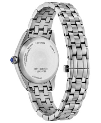 Women's Classic Silver-Tone Stainless Steel Bracelet Watch, 33mm