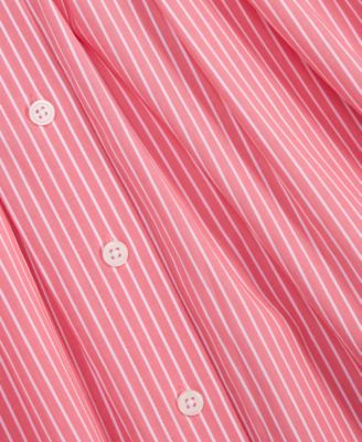 Women's Pleated Waist Midi Shirtdress