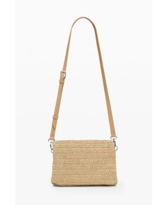 Women's Medium raffia bag with charms