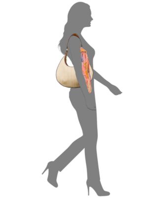 Coco Small Fine Weave Crescent Hobo Bag