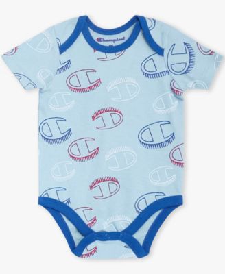 Baby Boys' Round Neck Bodysuits & Elastic Joggers, 3-Piece Set