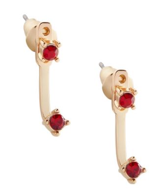 Mint Lily Birthstone Drop Ear Jacket Earrings - January garnet 29$