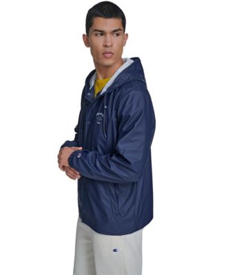 Men's Rubberized Hooded Rain Jacket