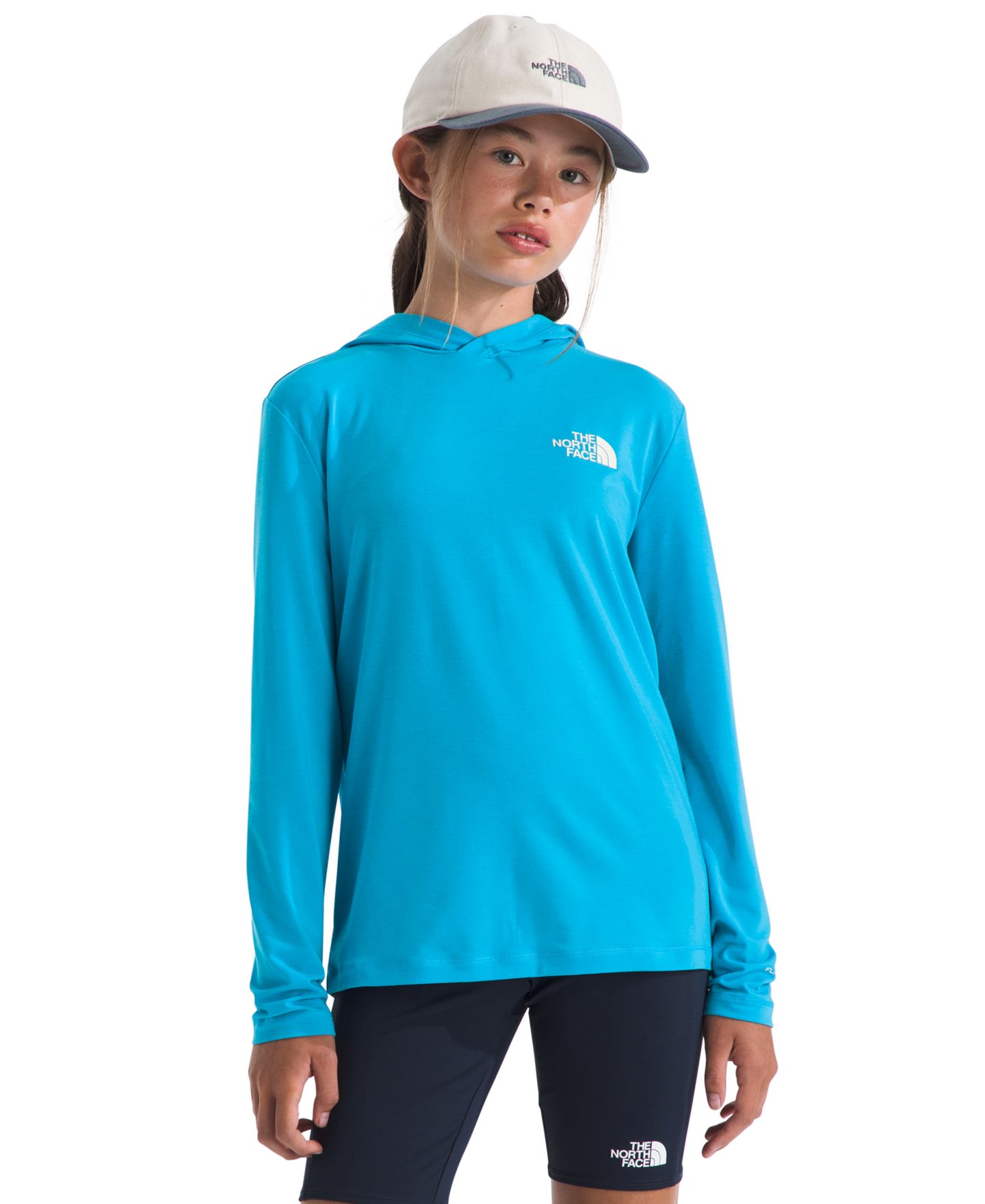 Детское худи The North Face Teen Adventure Escape The City Long-Sleeve, цвет: Синий — фото 3